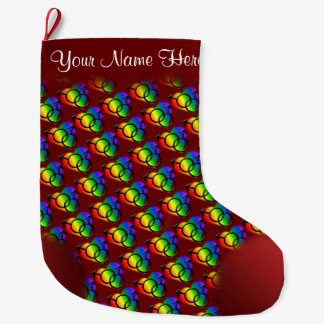 Grande Chaussette De Noël Le bas du gay pride des hommes personnalisent le