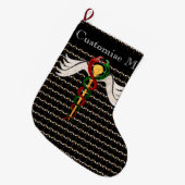 Grande Chaussette De Noël Le Caduceus (couleur complète) (Devant (Accrochage))