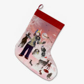 Grande Chaussette De Noël Le design créatif de Chrismtas Moon LeeMarie (Devant (Accrochage))