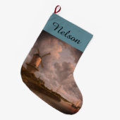 Grande Chaussette De Noël Le moulin de Jacob van Ruisdael : (Devant (Accrochage))