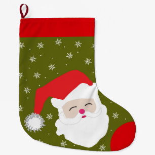 Grande Chaussette De Noël Le père noël personnalisé par Noël