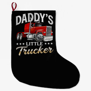 Grande Chaussette De Noël Le Petit Camionneur de Papa
