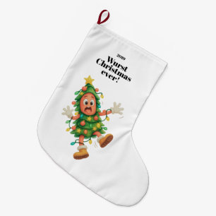 Grande Chaussette De Noël Le pire Noël saucisson jamais ! Drôle salami