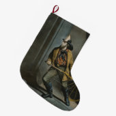 Grande Chaussette De Noël Le pompier américain : toujours prêt (Devant (Accrochage))