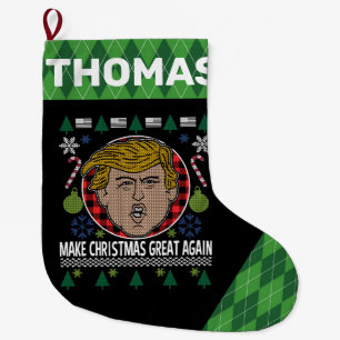 Grande Chaussette De Noël Le Président Trump remet Noël en question