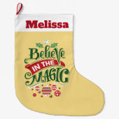 Grande Chaussette De Noël Le Typographe du Magic Christmas (Devant)