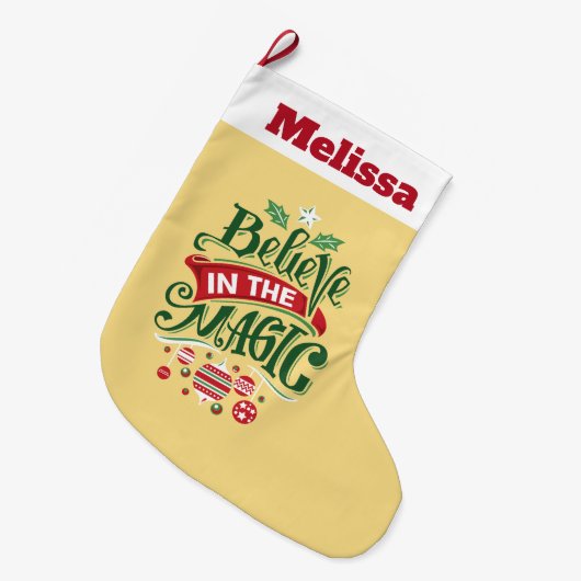 Grande Chaussette De Noël Le Typographe du Magic Christmas (Devant (Accrochage))
