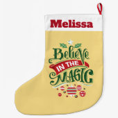 Grande Chaussette De Noël Le Typographe du Magic Christmas (Dos)