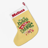 Grande Chaussette De Noël Le Typographe du Magic Christmas (Dos (Accrochage))
