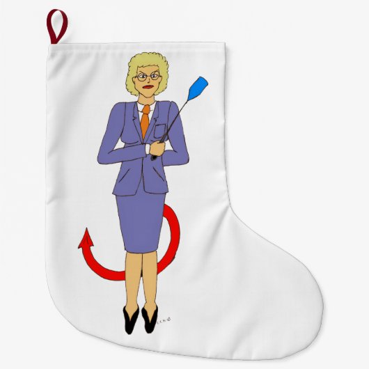Grande Chaussette De Noël L'enseignant du mal (Devant)