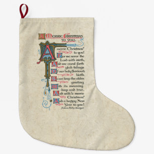 Grande Chaussette De Noël L'esprit de Noël célèbrent le bas de Jésus-Chr
