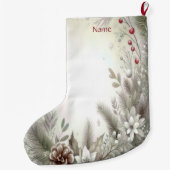 Grande Chaussette De Noël Lieu de Noël (Dos)