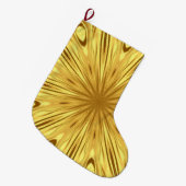 Grande Chaussette De Noël Liquid Gold: Gilded Zenith | Personalized Holiday  (Devant (Accrochage))