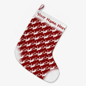 Grande Chaussette De Noël Lizard Christmas Stocking Custom Reptile Stocking (Devant (Accrochage))