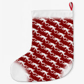 Grande Chaussette De Noël Lizard Christmas Stocking Custom Reptile Stocking (Dos)