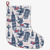 Grande Chaussette De Noël Londres, Angleterre (Devant)