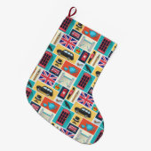 Grande Chaussette De Noël Londres, Angleterre (Devant (Accrochage))