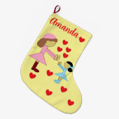 Grande Chaussette De Noël Love the Children : (Devant (Accrochage))