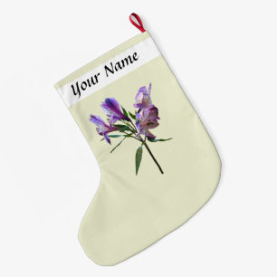 Grande Chaussette De Noël Lys péruvien violet