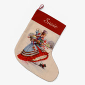 Grande Chaussette De Noël Magasin de Noël à l'ancienne (Devant (Accrochage))