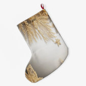 Grande Chaussette De Noël Magasin de Vacances Décoratif Or Unique (Dos (Accrochage))