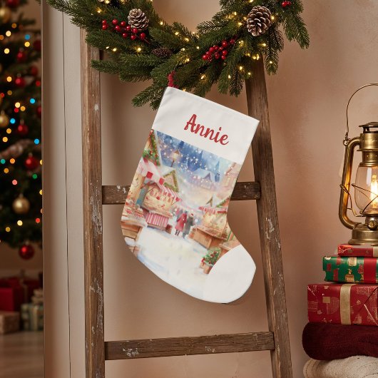 Grande Chaussette De Noël Magical Christmas Market