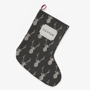 GRANDE CHAUSSETTE DE NOËL MÂLE D'AQUARELLE