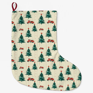 Grande Chaussette De Noël Manteau de Noël Moto Rouge Surprise