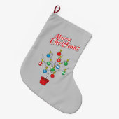 Grande Chaussette De Noël Merry Christmas (Devant (Accrochage))