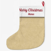 Grande Chaussette De Noël Mesdames Golfer (Dos)