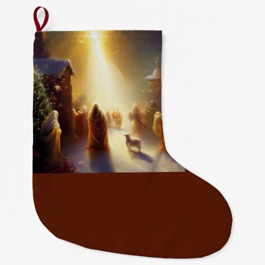 Grande Chaussette De Noël Miracle de Noël 1 (Devant)