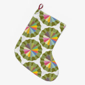 Grande Chaussette De Noël modèle de roue couleur (Devant (Accrochage))