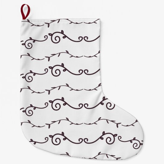 Grande Chaussette De Noël modèle tourbillon (Devant)