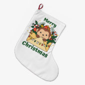 Grande Chaussette De Noël Monkey Christmas (Devant (Accrochage))