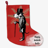 Grande Chaussette De Noël Monsieur Dogue Allemand (Devant)