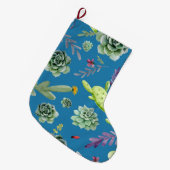 Grande Chaussette De Noël Motif Cactus 5 (Devant (Accrochage))