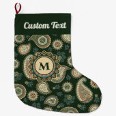 Grande Chaussette De Noël Motif Cypress Paisley (Devant)