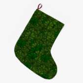 Grande Chaussette De Noël Motif d'art numérique Champ de Trèfles Saint-Patri (Devant (Accrochage))