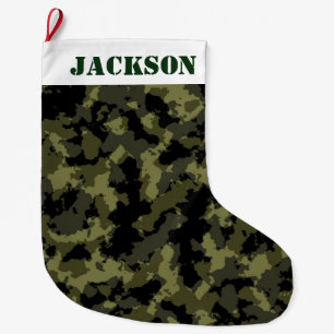 Grande Chaussette De Noël Motif de Camo