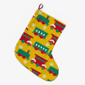 Grande Chaussette De Noël Motif du train de Noël (Devant (Accrochage))