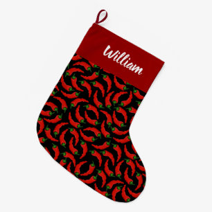 Grande Chaussette De Noël Motif Hot Chili Peppers