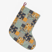 Grande Chaussette De Noël Motif nautique (Devant (Accrochage))