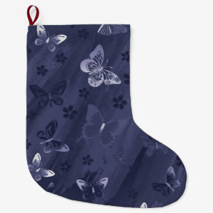 Grande Chaussette De Noël Motif papillon 17