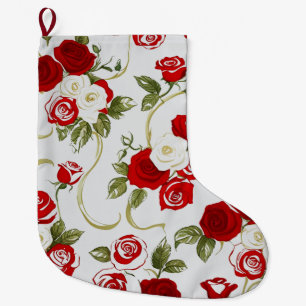 Grande Chaussette De Noël Motif rose