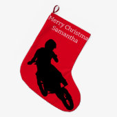 Grande Chaussette De Noël Motocross (Devant (Accrochage))