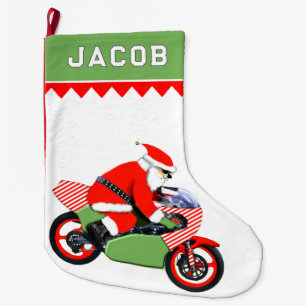 Grande Chaussette De Noël Motocycliste