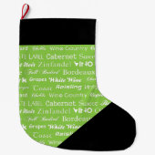 GRANDE CHAUSSETTE DE NOËL MOTS DE VIN (Devant)