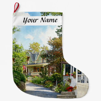 Grande Chaussette De Noël Mt. Tabor NJ – Rue sur une colline