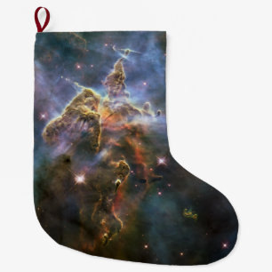 Grande Chaussette De Noël Mystic Mountain dans la nébuleuse de la Carène Hub