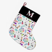 Grande Chaussette De Noël Nails Manicure Pedicure Beauty Salon Monogram (Devant (Accrochage))